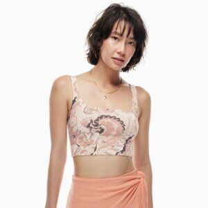 WILFRED | Aritzia Vacay Cropped Tank Top Paisley | Sz. M